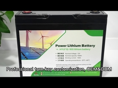 แบตเตอรี่ไอออนลิทธิียม แพ็ค LiFePO4 แบตเตอรี่ 12V 100Ah