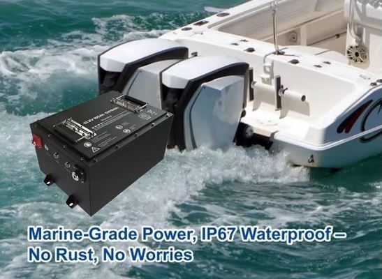 IP67 Waterproof 96V 300Ah 29.18KWh Marine Lithium Battery LiFePO4 Battery Pack for Electric Boats and Yachts