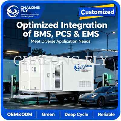 80kW 106kWh LiFePO4 Mobile Battery Energy Storage System for C&I Mobile BESS Projects