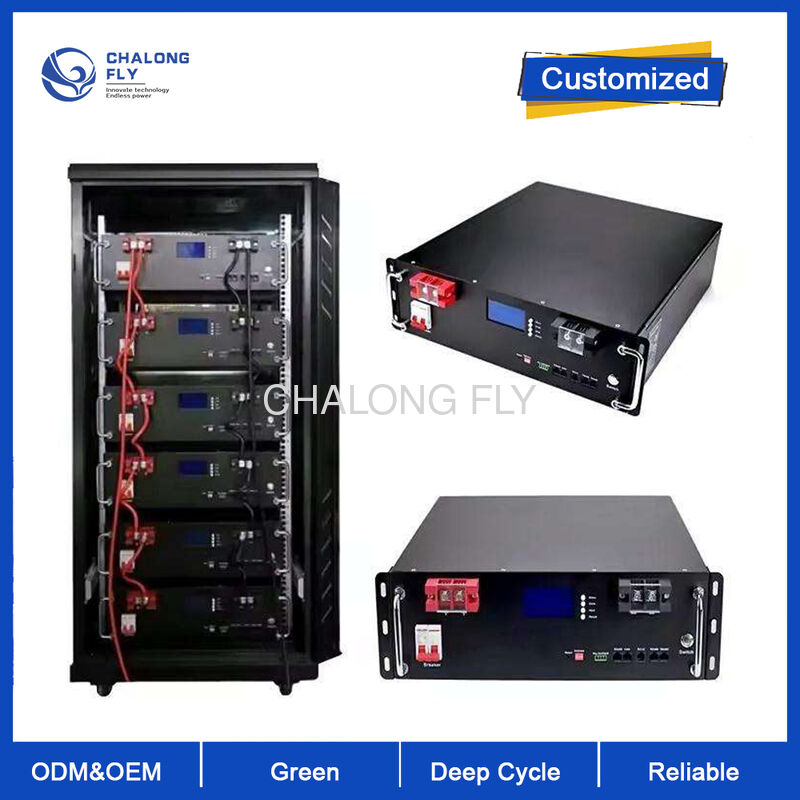 48V 200Ah Modular Rack-mounted Li-ion Battery with Smart BMS and Stackable Design for Industrial Energy Storage