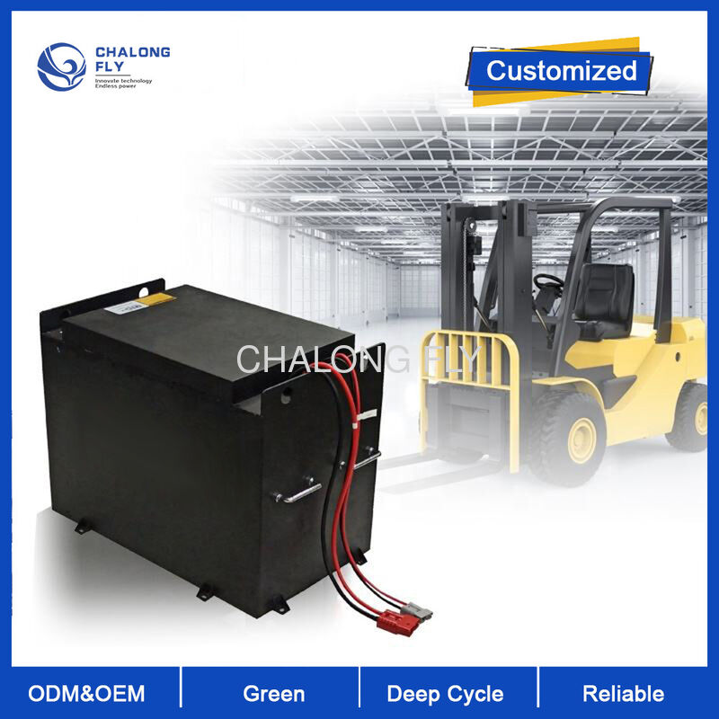 LiFePO4 Forklift Lithium Battery Smart BMS 5000+ Cycles 1C Fast Charge 160Wh/kg CAN Bus IP67 80V 500Ah