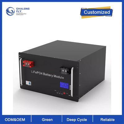 LiFePo4 แบตเตอรี่ลิเธียมพลังงานสำรอง OEM ODM 48V 100AH ​​แบตเตอรี่ลิเธียมบ้านที่เก็บพลังงานแสงอาทิตย์แบตเตอรี่ลิเธียมเหล็กฟอสเฟต