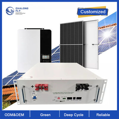 LiFePo4 แบตเตอรี่ลิเธียม Deep Cycle Off Grid OEM ODM 10KW 48V 100AH ​​200AH Solar Storage แบตเตอรี่ลิเธียมเหล็กฟอสเฟต