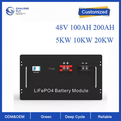 LiFePo4 แบตเตอรี่ลิเธียม 48V 5KW 10KW OEM ODM Energy Storage แบตเตอรี่ลิเธียมเหล็กฟอสเฟตสำหรับ EV/RV/เรือ/รถกอล์ฟ