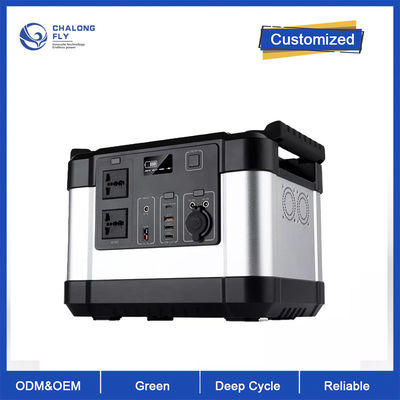 แบตเตอรี่ลิเธียม Lifepo4 OEM ODM 500W สถานีไฟฟ้าพกพา 1000W พลังงานแสงอาทิตย์ระบบพลังงาน 2000WElectricity Generator กลางแจ้ง