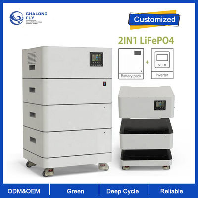 LiFePo4 แบตเตอรี่ลิเธียม ALL IN 1 Plug and Play ตู้แร็คเก็บพลังงาน OEM ODM 10KW 15KW 20KW 48V LiFePO4 แบตเตอรี่