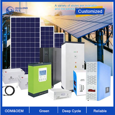 OEM ODM LiFePO4 แบตเตอรี่ลิตিয়াম Home Off Grid อินเวอร์เตอร์คลื่นไซน์บริสุทธิ์ 3KW 5KW 6KW แบตเตอรี่ลิตিয়াম