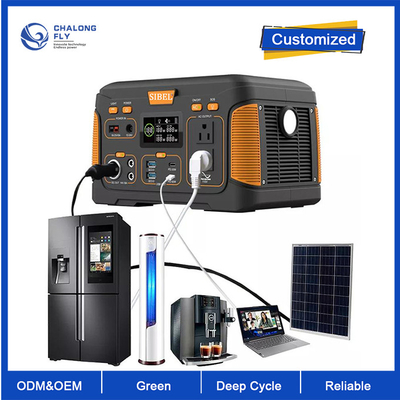 OEM ODM LiFePO4 แบตเตอรี่ลิตিয়াম สถานที่พลังงานแสงอาทิตย์พกพา USB แบบ C DC AC OUTPUT แบตเตอรี่ลิตিয়াম