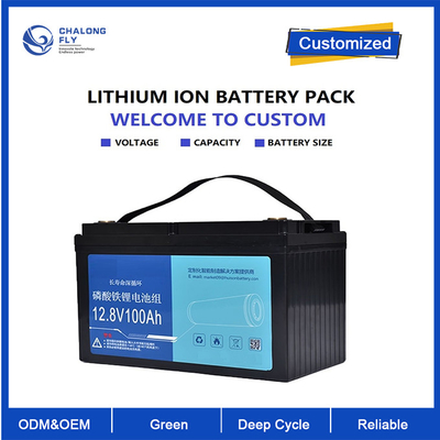 OEM ODM LiFePO4 แบตเตอรี่ลิตিয়াম มอเตอร์ทรอลลิ่ง 12V100Ah แบตเตอรี่รถสกูเตอร์ไฟฟ้า แบตเตอรี่ลิตিয়ামที่กําหนดเอง