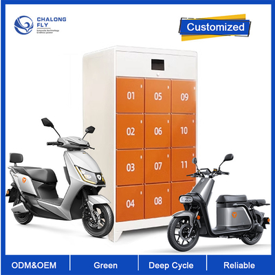 OEM ODM LiFePO4 ลิเธียม Ebike สกูตเตอร์แบตเตอรี่สถานีเปลี่ยนตู้ชาร์จเร็วแบตเตอรี่ที่กำหนดเอง
