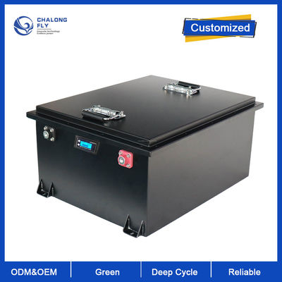 LiFePo4 แบตเตอรี่ลิเธียมที่กำหนดเอง 48V 72V 100AH ​​200AH 400AH รถกอล์ฟแบตเตอรี่แบบชาร์จไฟได้แบตเตอรี่รถยกไฟฟ้า