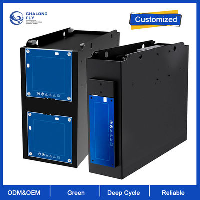 LiFePO4 แบตเตอรี่ลิเธียม OEM ODM แบตเตอรี่ลิเธียมไอออนแบบชาร์จไฟได้ AGV แบตเตอรี่ 24V 36V 48V 80AH 150AH 200AH ยานพาหนะไฟฟ้า