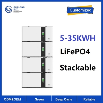 LiFePO4 ชุดแบตเตอรี่ลิเธียมไอออนขนาด 10 กิโลวัตต์ 48v 200Ah 10KWH 15KWH 20KWH สำหรับระบบจัดเก็บพลังงานแสงอาทิตย์ 6000 รอบ