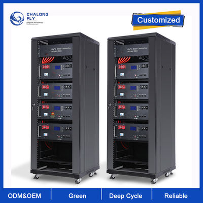 LiFePO4 แบตเตอรี่ลิตยูม วงจรลึก ดวงอาทิตย์ LiFePO4 แบตเตอรี่ลิตยูม OEM 48V 10KW 20KW 25KW ชาร์จใหม่