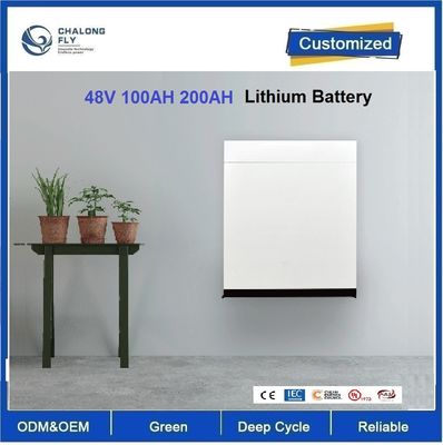 CLF Powerwall แบตเตอรี่ลิตিয়ামไอออนลิตিয়াম แพ็ค 5KWH 10KWH 48v 200ah Lifepo4 LFP แบตเตอรี่เก็บพลังงานแสงอาทิตย์สําหรับบ้าน