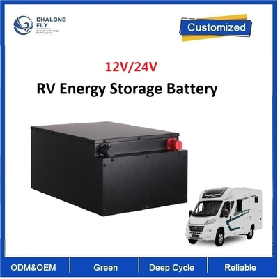 CLF ลิทธิียมเหล็กฟอสฟาต แบตเตอรี่ LiFePO4 แพ็ค 100Ah 200Ah 300Ah 400Ah 12V 24V สําหรับเรือ RV Camper
