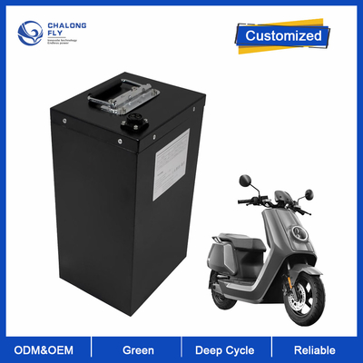 LiFePO4 แบตเตอรี่ลิตยูม ปรับแต่ง 60V 72V Li-Ion แบตเตอรี่จักรยานยนต์ไฟฟ้า 300AH 500AH E-Bike/Wheelchair