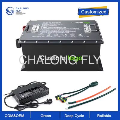 OEM ODM LiFePO4 MAX BMS 200A แบตเตอรี่รถกอล์ฟ แบตเตอรี่ไอออนลิเดียมไฟฟ้า ความจุสูง 51.2v 105ah
