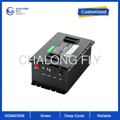 แบตเตอรี่รถกอล์ฟ LiFePO4 ขนาด 48V 100Ah ขนาด 4000 + จังหวะ และ BMS 200A ที่ติดตั้งสําหรับความเหมาะสมทั่วไป