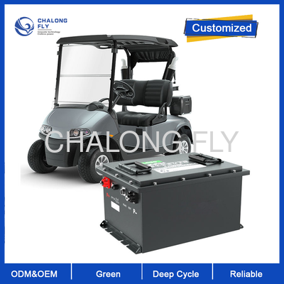 แบตเตอรี่รถกอล์ฟ LiFePO4 ขนาด 48V 150Ah ขนาด 6000+ จังหวะ และป้องกันน้ํา IP65