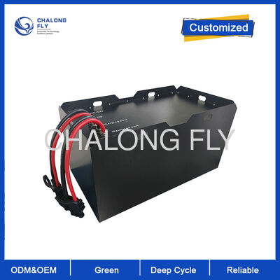 48V 300Ah รถยก LiFePO4 แบตเตอรี่ 6000 รอบลึกความหนาแน่นพลังงานสูง 15.3kWh IP65 Traction Power Pack