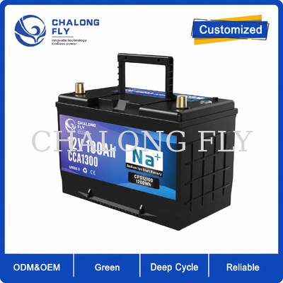 แบตเตอรี่โซเดียมไอออน Start-Stop 12V 80Ah ราคา 100Ah สําหรับรถยนต์ SUV และรถยนต์บรรทุกหนัก