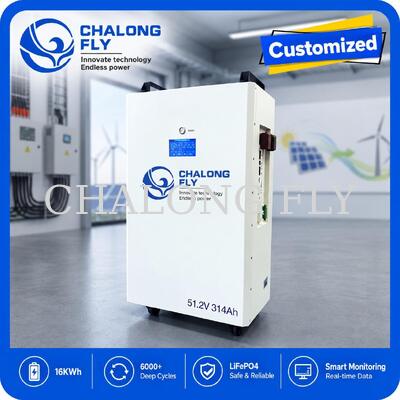 แบตเตอรี่ลิเธียมไอออนฟอสเฟต 51.2V 300Ah 15.36kWh สำหรับระบบกักเก็บพลังงานในบ้าน