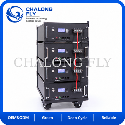แบตเตอรี่กักเก็บพลังงานสำหรับที่พักอาศัย 48V 100Ah พร้อม BMS ในตัว สำหรับระบบโซลาร์เซลล์สำรองไฟบ้าน